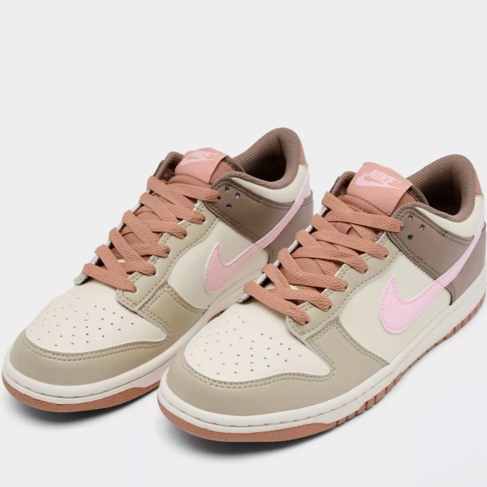 New Nike Dunk Low Desert Khaki Pink Foam 7Y or 8.5 women’s